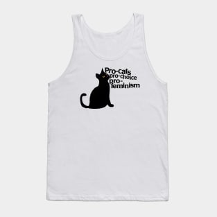 cat pro feminism Tank Top